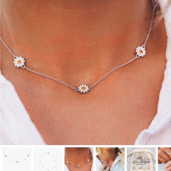 🌼Pura Vida🌼 Daisy Necklace - Picture 1 of 5